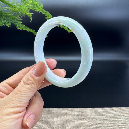 Genuine Burmese Green Jade Jadeite Bangle Bracelet ( 58.8mm )