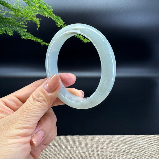 Genuine Burmese Green Jade Jadeite Bangle Bracelet ( 58mm )