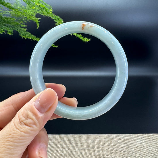 Genuine Burmese Apple Green Jade Jadeite Bangle Bracelet ( 58.9mm )