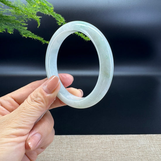 Genuine Burmese Green Jade Jadeite Bangle Bracelet ( 58.6mm )