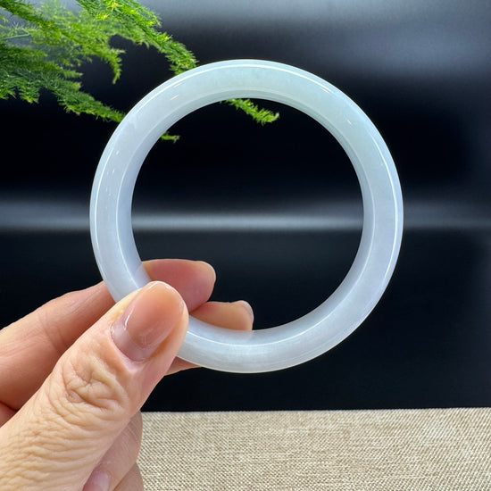 Genuine Burmese Icy Green Jade Jadeite Bangle Bracelet ( 58.8mm )