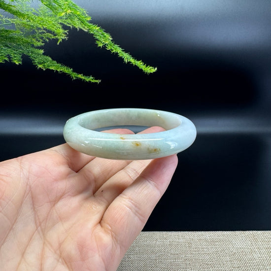 Genuine Burmese Yellow Green Jade Jadeite Bangle Bracelet ( 59.1mm )