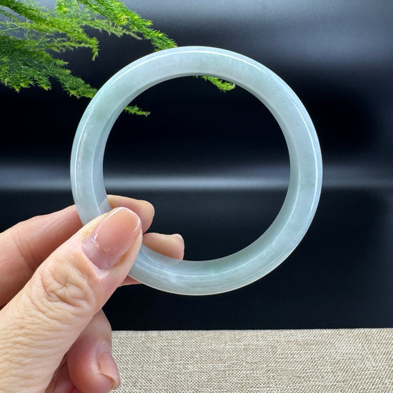 Genuine Burmese Green Jade Jadeite Bangle Bracelet ( 59.6mm )