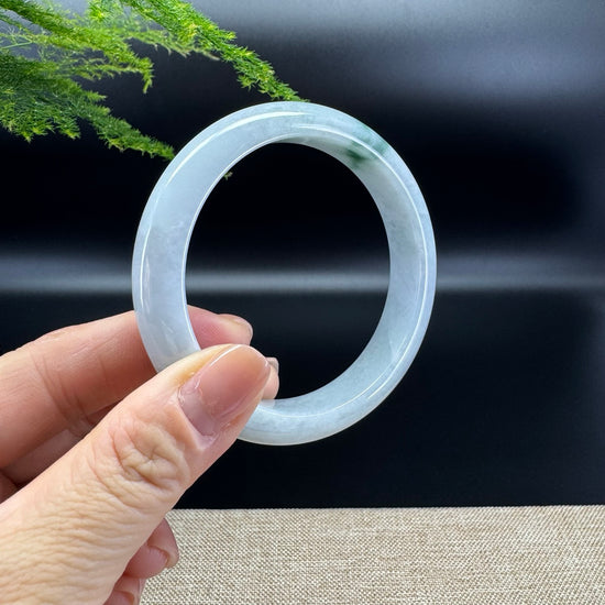 Genuine Burmese Green Jade Jadeite Bangle Bracelet ( 59.3mm )