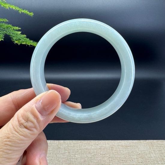 Genuine Burmese Green Jade Jadeite Bangle Bracelet ( 58.2mm )