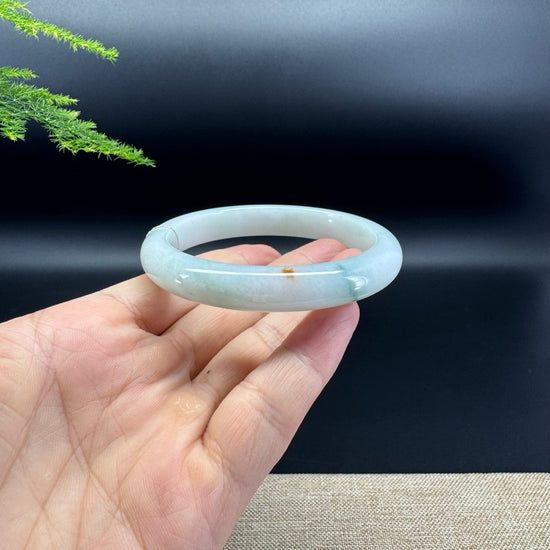 Genuine Burmese Green Jade Jadeite Bangle Bracelet ( 59.9mm )