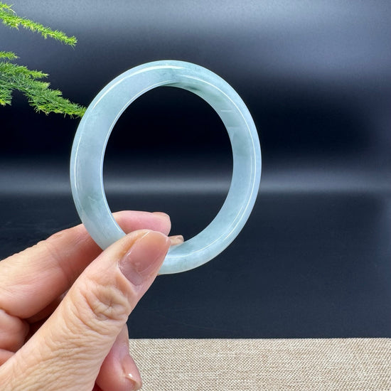 Genuine Burmese Green Jade Jadeite Bangle Bracelet ( 59.4mm )