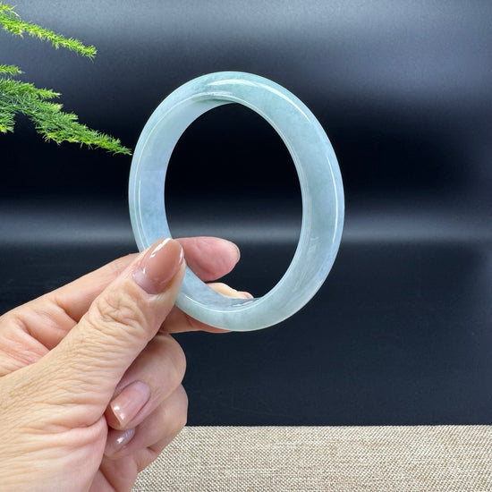 Genuine Burmese Green Jade Jadeite Bangle Bracelet ( 59.4mm )