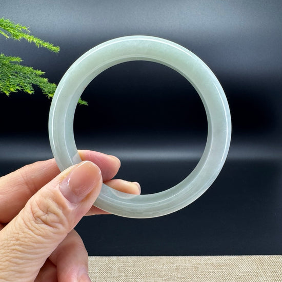 Genuine Burmese Apple Green Jade Jadeite Bangle Bracelet ( 59.3mm )