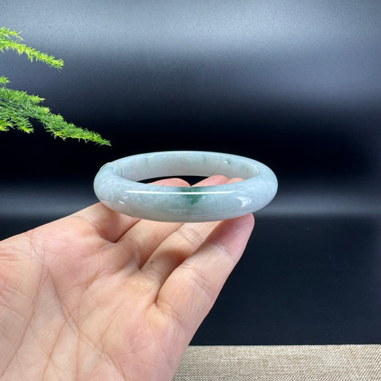 Genuine Burmese Green Jade Jadeite Bangle Bracelet ( 59.6mm )