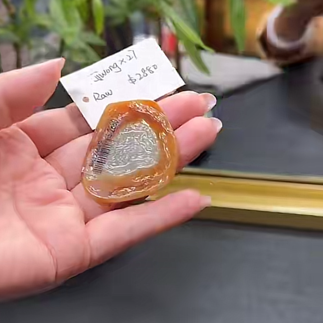 Live "Natural Yellow Jadeite Jade Raw" (Live Pick) (08/09/25)