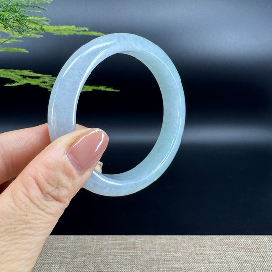 Genuine Burmese Green Jade Jadeite Bangle Bracelet (58.4mm)