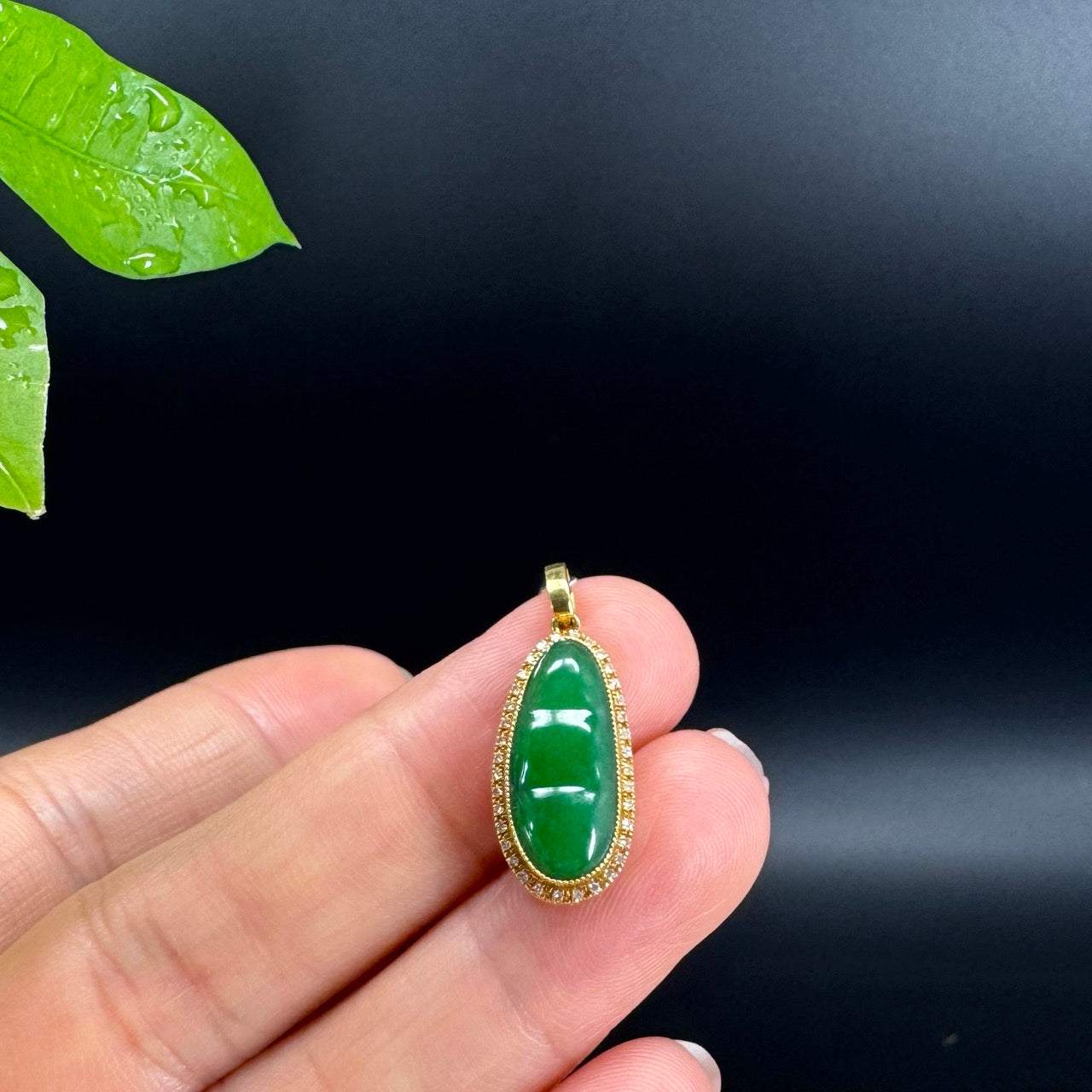 High-End Jadeite Jade Dragon Pendant Necklace Collectibles W12