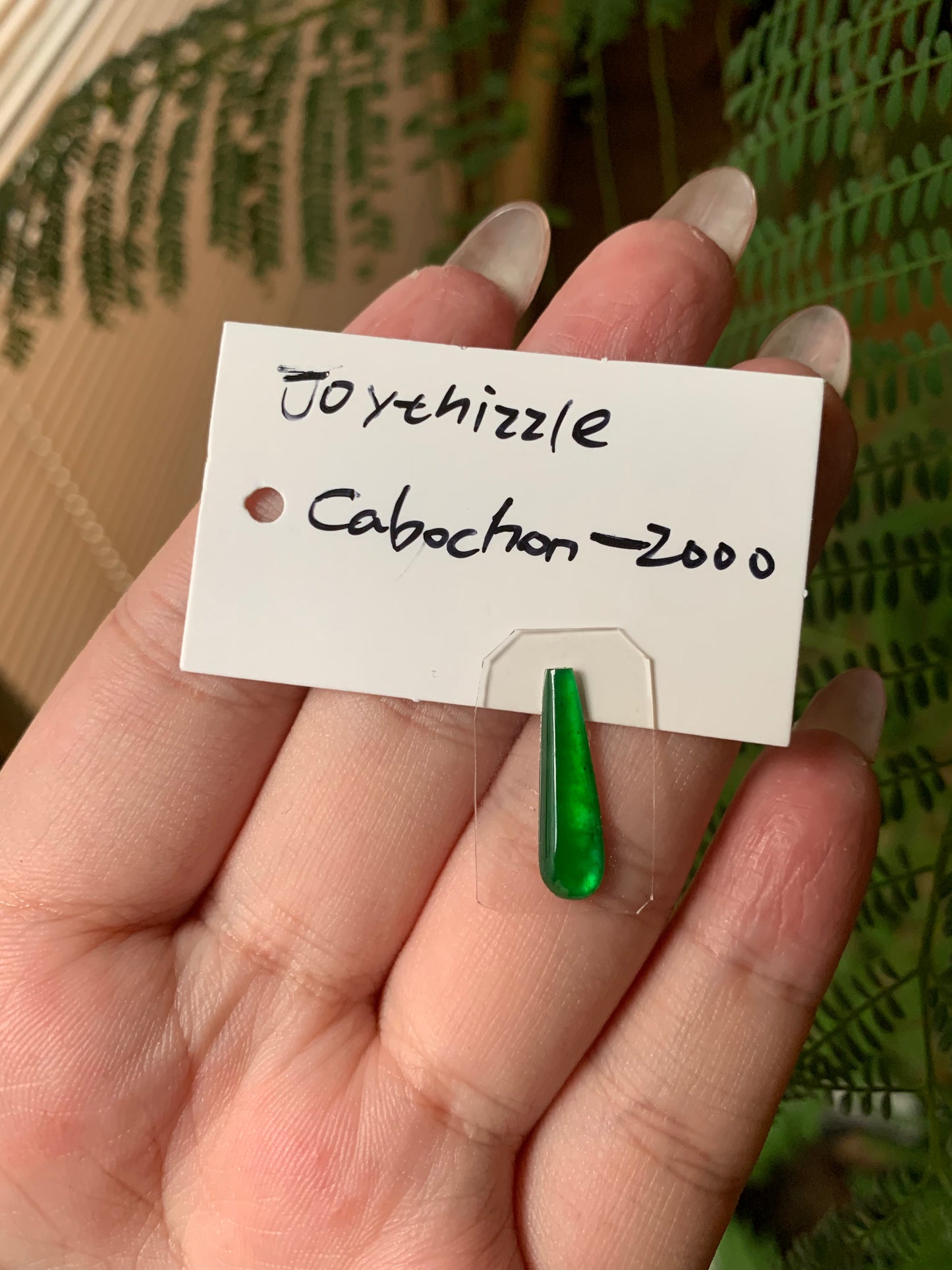 "Live" Natural Imperial Green Cabochon Jadeite Jade  (custom)