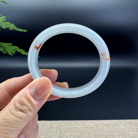 Genuine Burmese Green Jade Jadeite Bangle Bracelet ( 52.7*46.7mm )