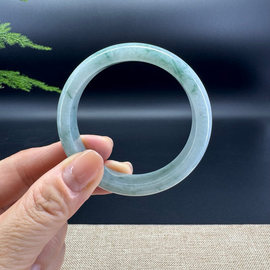 Genuine Burmese Green Jade Jadeite Bangle Bracelet ( 52.5mm )