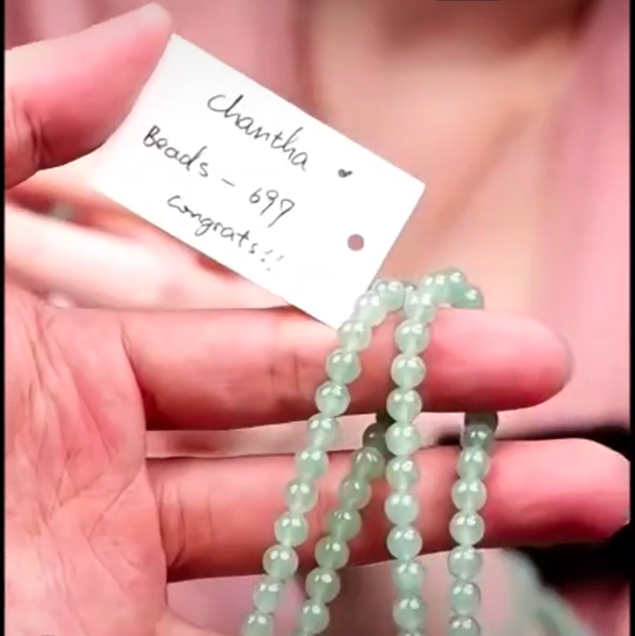 Live Light Icy Oil Green Jadeite Jade Beads Necklace