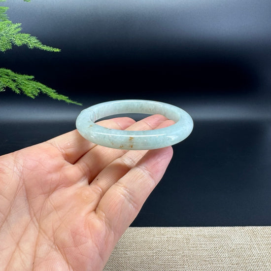 Genuine Burmese Apple Green Jade Jadeite Bangle Bracelet ( 53mm )