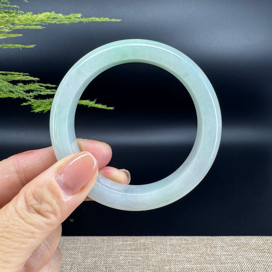 Genuine Burmese Green Jade Jadeite Bangle Bracelet (56.6mm)