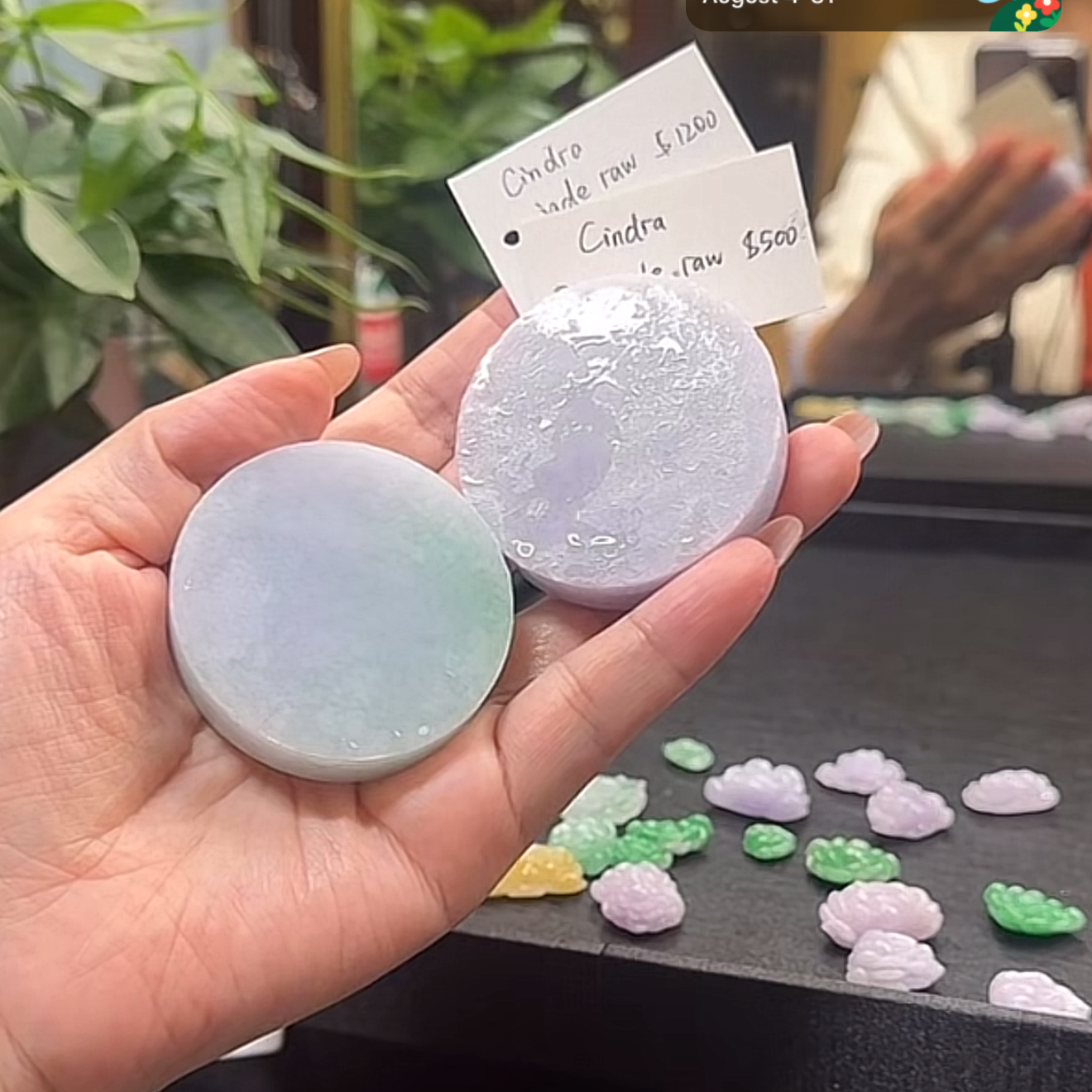 Live "Natural Lavender Green Jadeite Jade Raw" (Live Pick) (08/23/25)