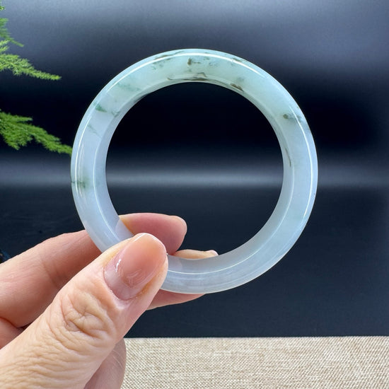 Genuine Burmese Green Jade Jadeite Bangle Bracelet ( 53.1mm )