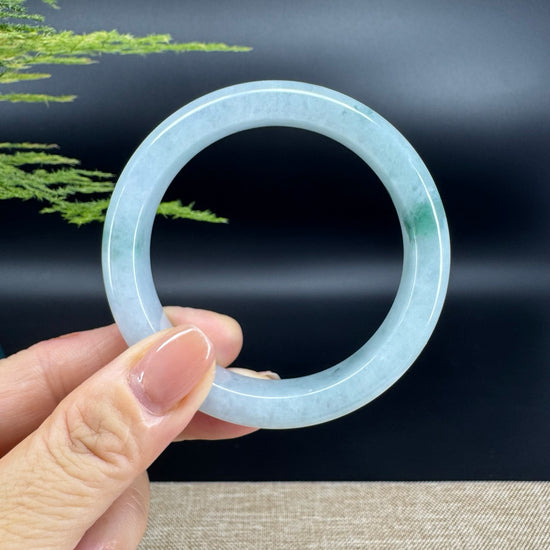 Genuine Burmese Green Jade Jadeite Bangle Bracelet (56mm)