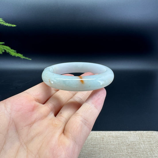 Genuine Burmese Apple Green Jade Jadeite Bangle Bracelet ( 53.4mm )