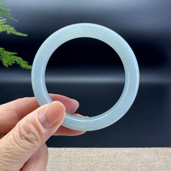 Genuine Burmese Apple Green Jade Jadeite Bangle Bracelet (53.9mm)