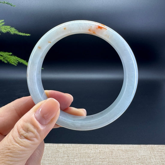 Genuine Burmese Yellow Green Jade Jadeite Bangle Bracelet ( 60.6mm )