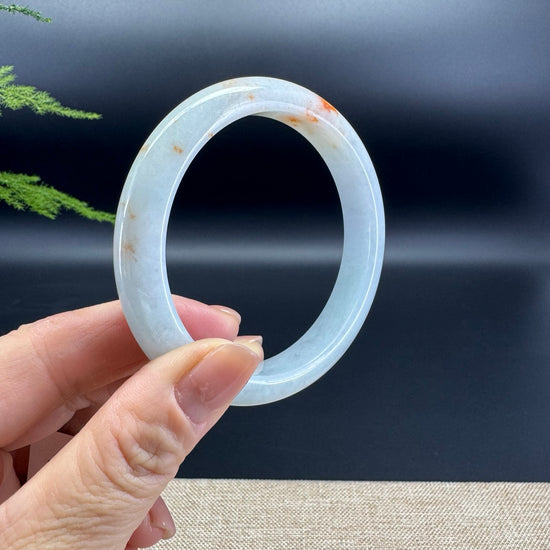 Genuine Burmese Yellow Green Jade Jadeite Bangle Bracelet ( 60.6mm )