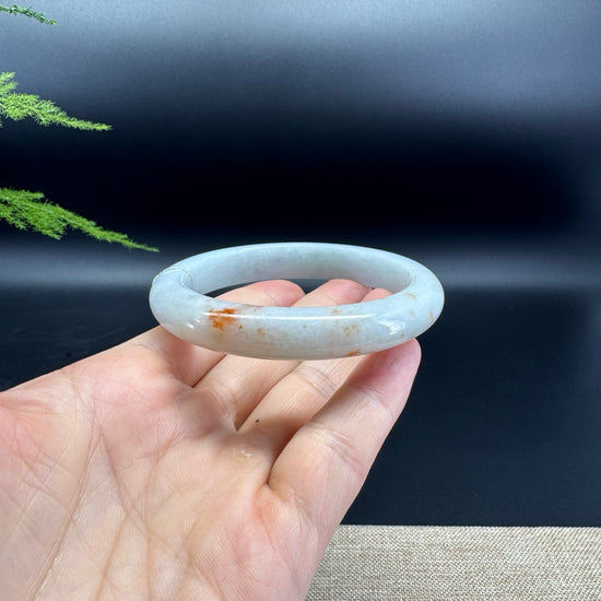 Genuine Burmese Yellow Green Jade Jadeite Bangle Bracelet ( 60.6mm )