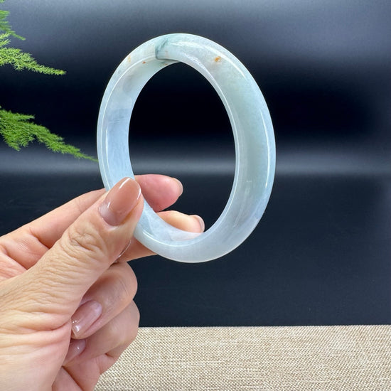 Genuine Burmese Green Jade Jadeite Bangle Bracelet ( 60.5mm )