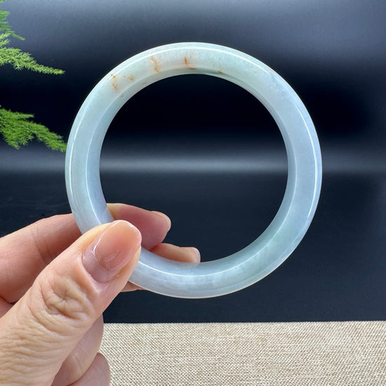 Genuine Burmese Green Jade Jadeite Bangle Bracelet ( 60.5mm )