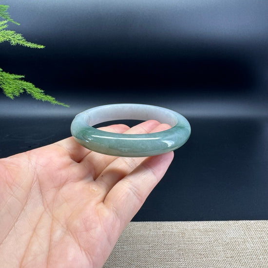 High Genuine Burmese Lavender Jade Jadeite Bangle Bracelet ( 60.2mm )