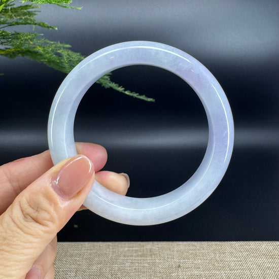 Genuine Burmese Lavender Jade Jadeite Bangle Bracelet ( 58.8mm )
