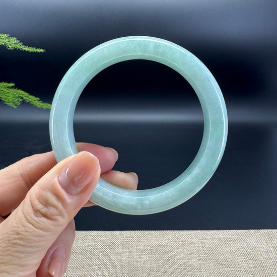 Genuine Burmese Green Jade Jadeite Bangle Bracelet ( 60mm )