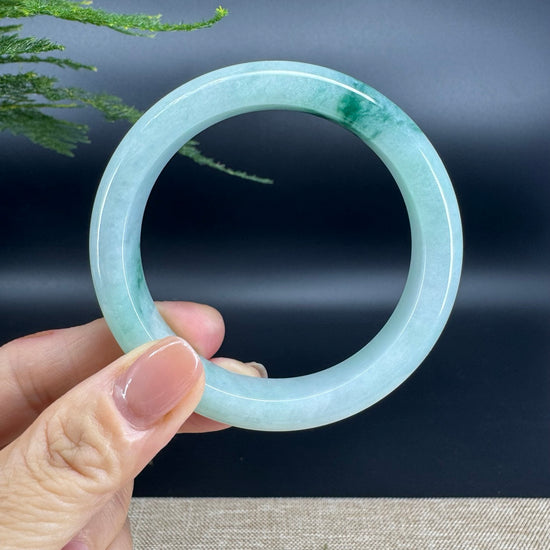 Genuine Burmese Green Jade Jadeite Bangle Bracelet ( 57mm )