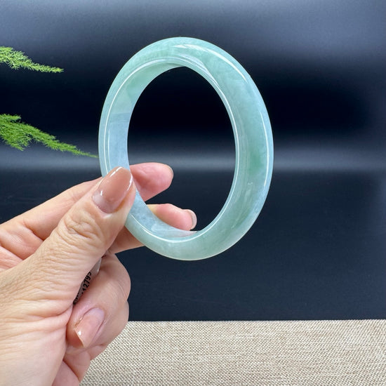 Genuine Burmese Green Jade Jadeite Bangle Bracelet ( 60mm )