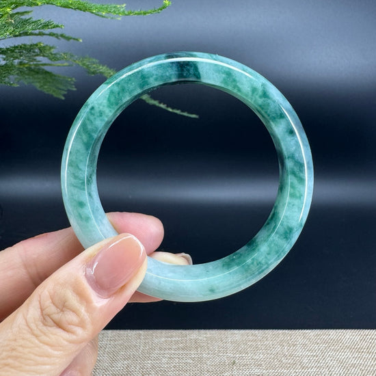 Genuine Burmese Green Jade Jadeite Bangle Bracelet ( 57mm )