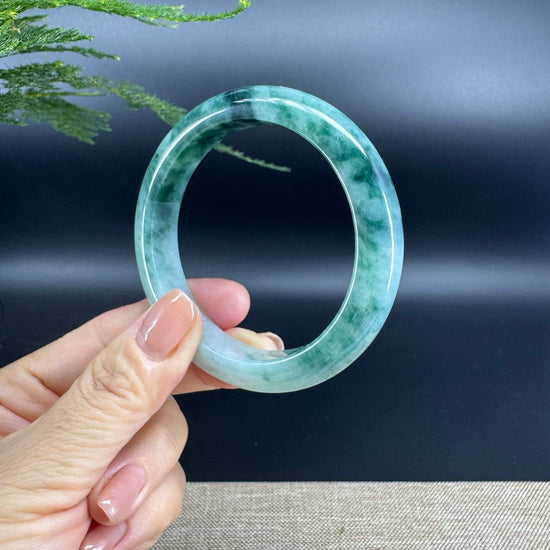 Genuine Burmese Green Jade Jadeite Bangle Bracelet ( 57mm )