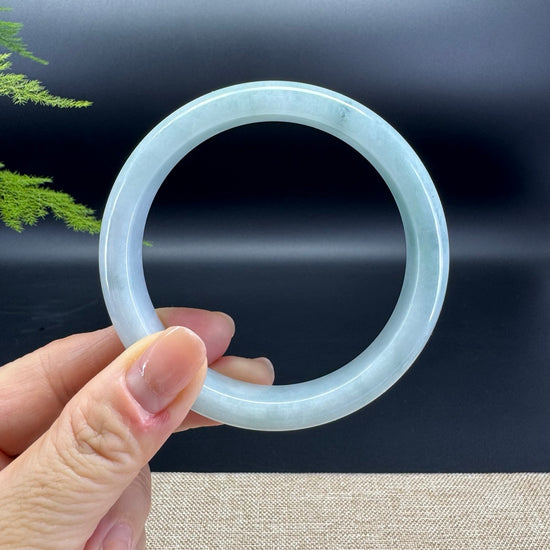 Genuine Burmese Blue Green Jade Jadeite Bangle Bracelet ( 61.4mm )