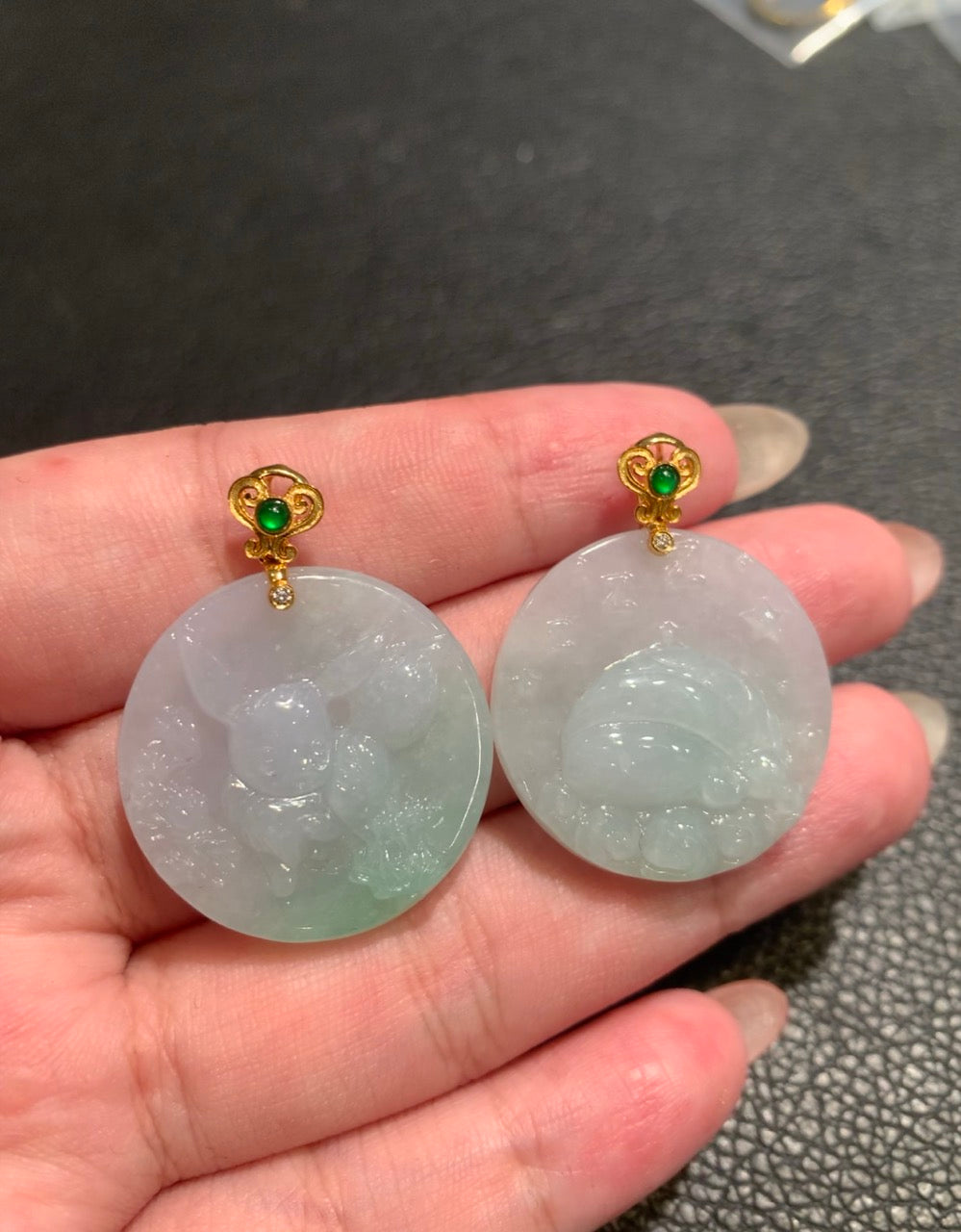 "Live" 18K Yellow Gold Custom Evee Pendant Bail