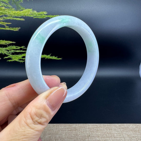 Genuine Burmese Green Jade Jadeite Bangle Bracelet (57.8mm)