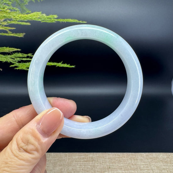 Genuine Burmese Green Jade Jadeite Bangle Bracelet (57.8mm)