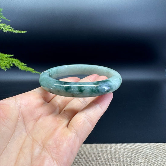Genuine Burmese Green Jade Jadeite Bangle Bracelet ( 63.3mm )