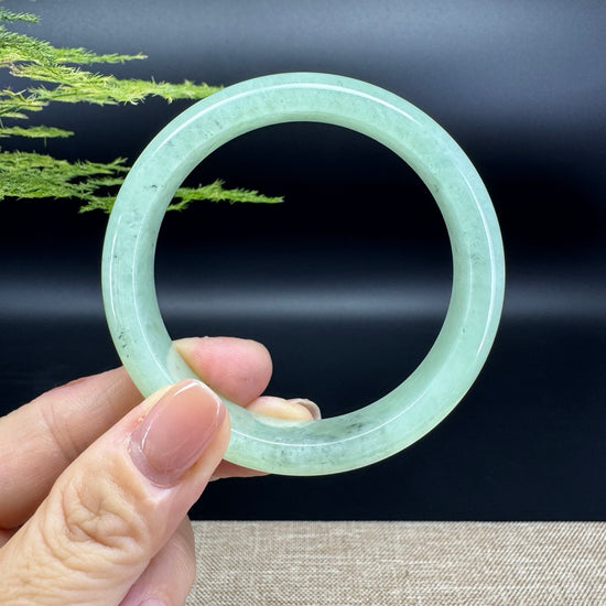 Genuine Burmese Green Jade Jadeite Bangle Bracelet (58mm)