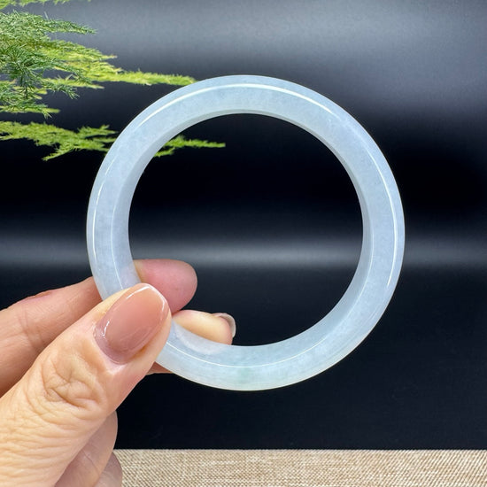 Genuine Burmese Green Jade Jadeite Bangle Bracelet (58.4mm)