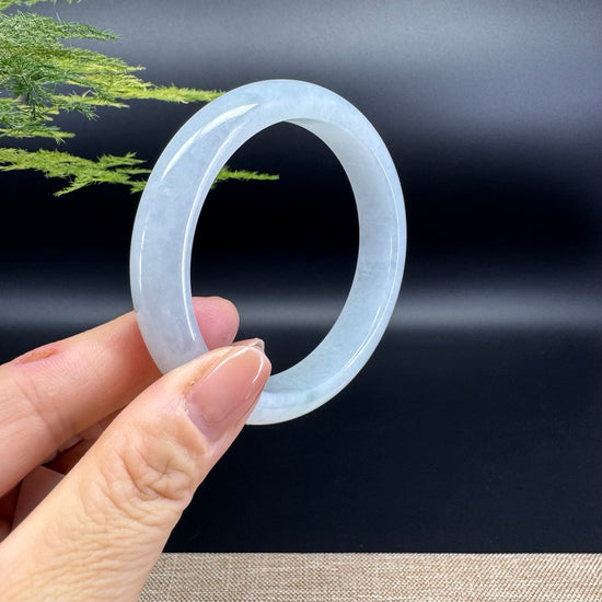 Genuine Burmese Green Jade Jadeite Bangle Bracelet (58.4mm)