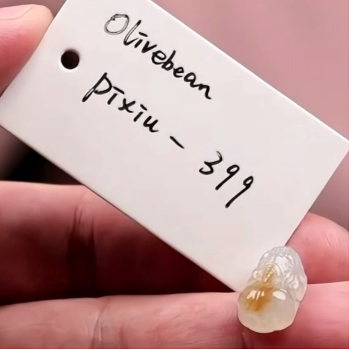 "Live" Natural Icy Sajin Patch Jadeite Jade PiXiu (05/14/26)