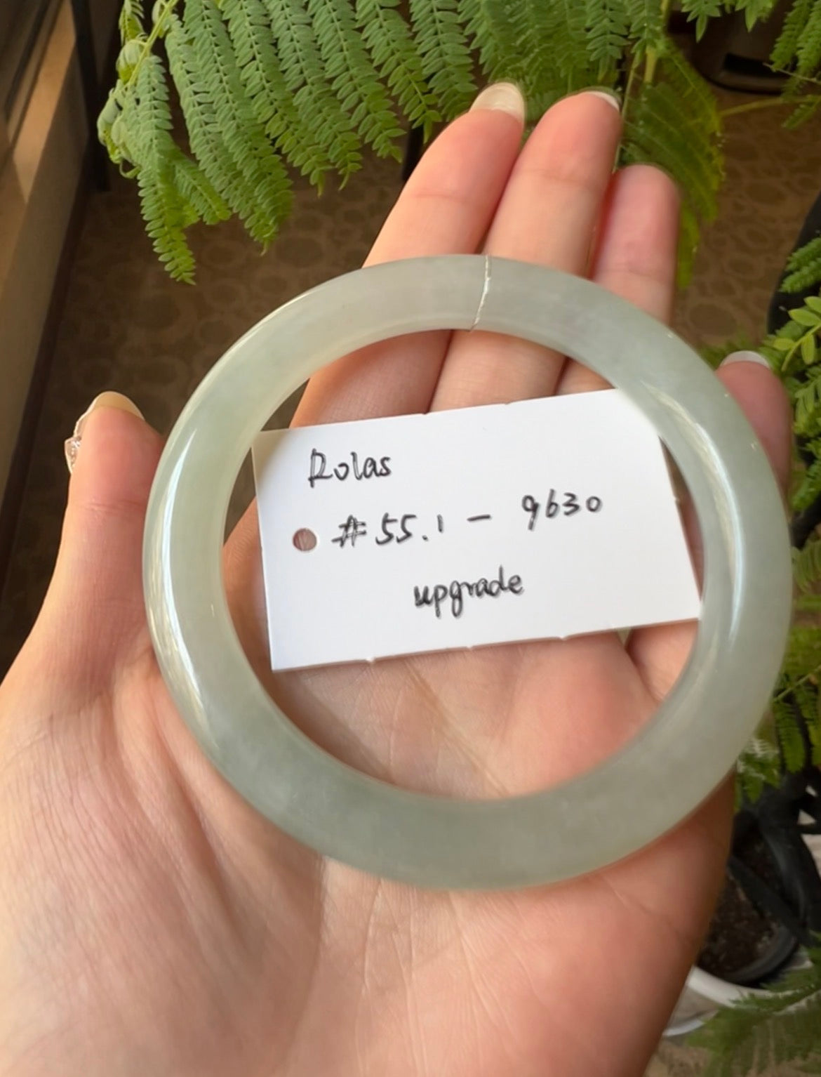 Live Natural Icy Green Jadeite Jade Traditional Bangle (01/23/26)